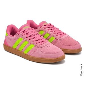 Adidas Vibrant Pink and Lime Sneakers